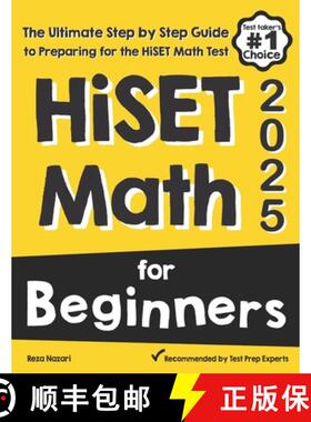 【3-4周达】HiSET Math for Beginners: The Ultimate Step by Step Guide to Preparing for the HiSET Math ... [9781646129454]