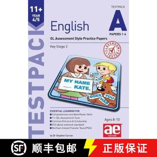 【3-4周达】11+ English Year 4/5 Testpack a Papers 1-4: GL Assessment Style Practice Papers [9781911553069]