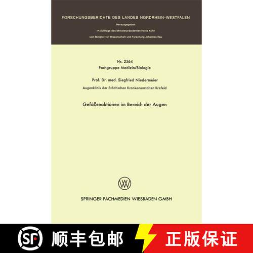 【3-4周达】Gefassreaktionen Im Bereich Der Augen [9783531025643]