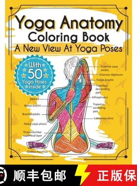 【3-4周达】Yoga Anatomy Coloring Book: A New View At Yoga Poses [9783969260043]