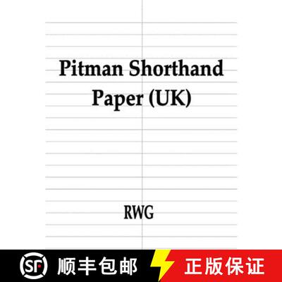 预订 Pitman Shorthand Paper (UK): 100 Pages 8.5 X 11 [9781684119011]