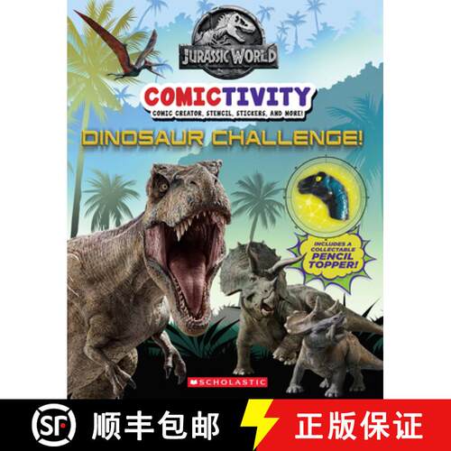 【3-4周达】Dinosaur Challenge! (Jurassic World: Comictivity) [9781338726664]