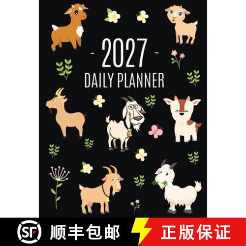 【3-4周达】Goat Planner 2027: Daily Organizer: January-December (12 Months) | Beautiful Agenda with C... [9798952415331]