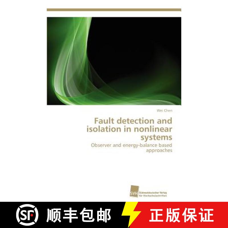 预订 Fault detection and isolation in nonlinear systems [9783838133270]