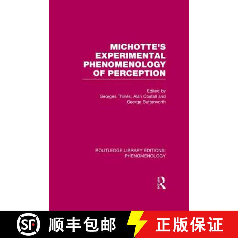 【3-4周达】Michotte's Experimental Phenomenology of Perception [9780415705158]