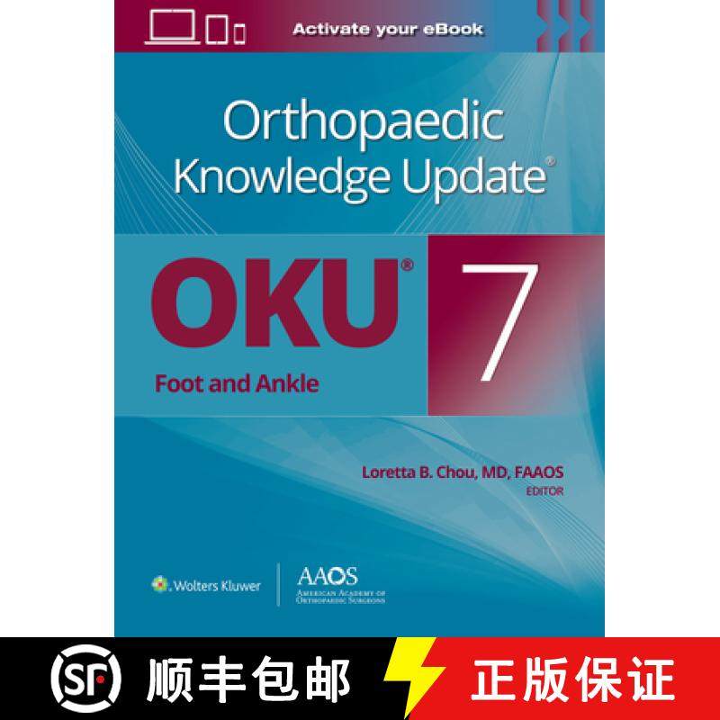 【3-4周达】Orthopaedic Knowledge Update(r) Foot and Ankle 7 Print + eBook [9781975213435]