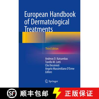 【3-4周达】精装 European Handbook of Dermatological Treatments (Third Edition 2015) [9783662451380]