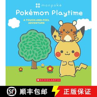 Pokémon 9781339007786 Book Feel 3周达 Adventure Playtime Board Touch Monpoké and