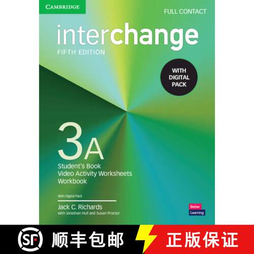【3-4周达】Interchange Level 3A Full Contact with Digital Pack [9781009040808]