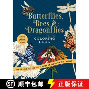 Beauty Natural Color Book 150 Coloring Dragonflies 9780785846314 w... Butterflies 4周达 Pages Bees Over