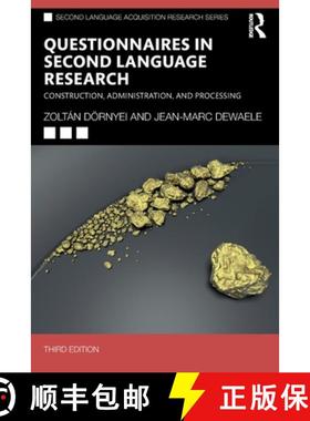 【3-4周达】Questionnaires in Second Language Research: Construction, Administration, and Processing [9781032364315]