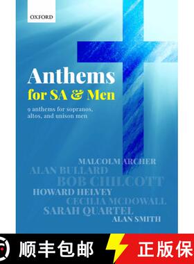 【3-4周达】Anthems for SA and Men (Vocal score) [9780193524170]