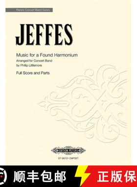 【3-4周达】Music for a Found Harmonium: Arranged for Concert Band, Conductor Score & Parts [9790300761633]