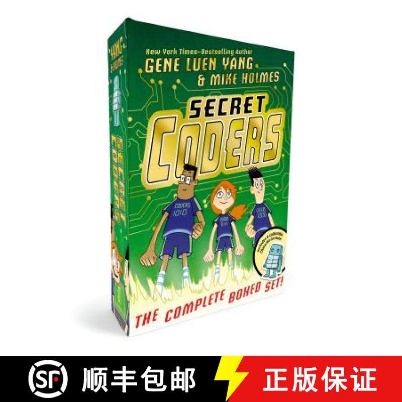 【3-4周达】Secret Coders: The Complete Boxed Set: (Secret Coders, Paths & Portals, Secrets & Sequence... [9781250294685]