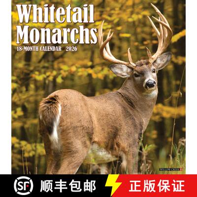 【3-4周达】Whitetail Monarchs (Deer) 2026 12 X 12 Wall Calendar [9781549253249]
