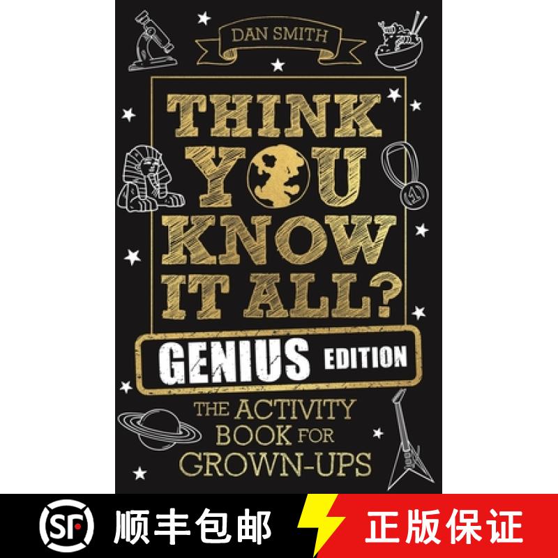 【2-3周达】Think You Know It All? Genius Edition : The Activity Book for Grown-ups [9781789293050]