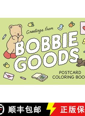 【3-4周达】Bobbie Goods Postcard Coloring Book : 20 Postcards [9781577155904]