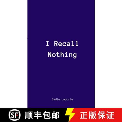 【3-4周达】I Recall Nothing [9789357612371]