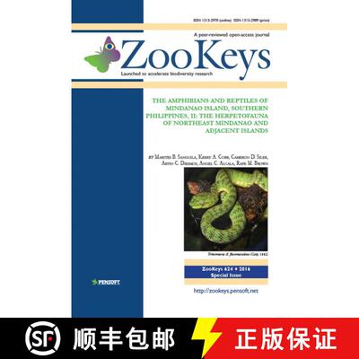 预订 ZooKeys 624: The Amphibians and Reptiles of Mindanao Island, Southern Philippines, II [9789546428370]