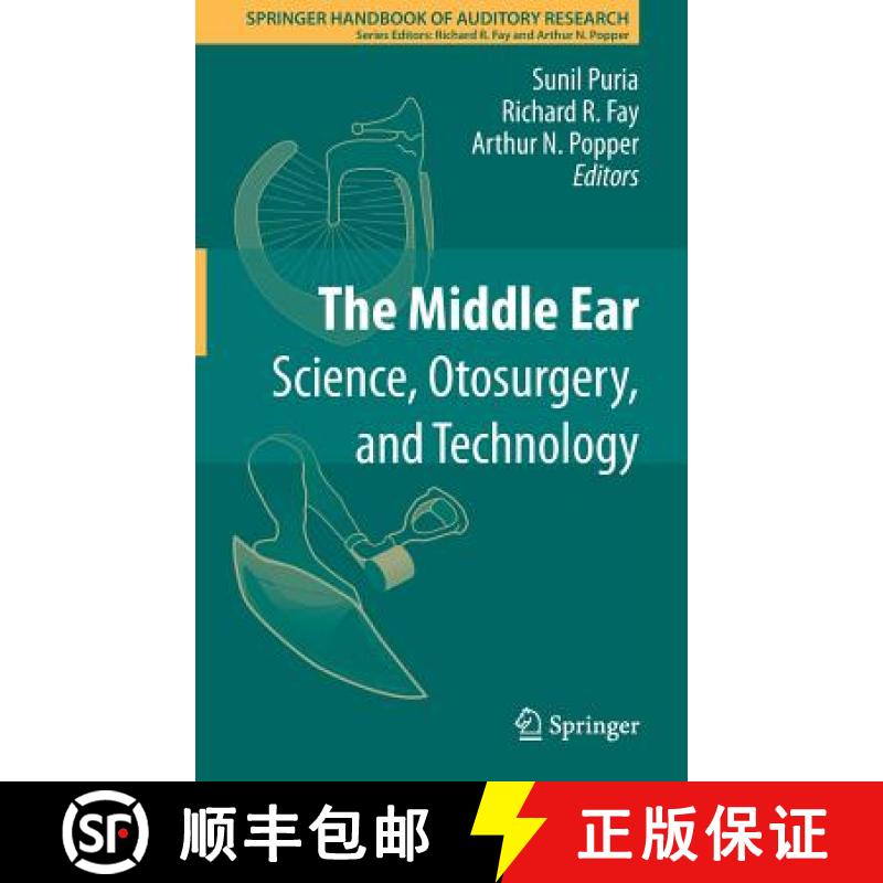 【3-4周达】The Middle Ear : Science, Otosurgery, and Technology [9781461465904]