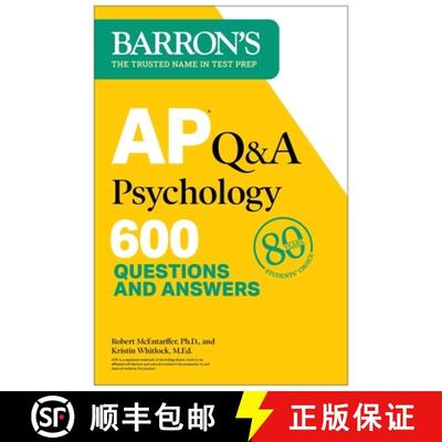 【3-4周达】AP Q&A Psychology, Second Edition: 600 Questions and Answers (Second Edition) [9781506288017]
