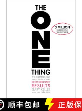 【3-4周达】精装 专注一件事：伟大成就背后的简单真相 The One Thing: The Surprisingly Simple Truth Behin... [9781885167774]