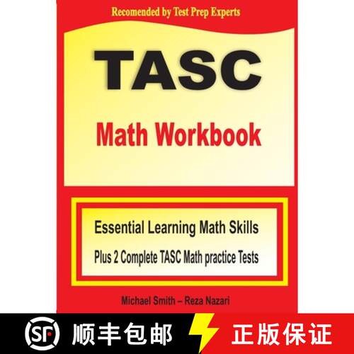 【3-4周达】TASC Math Workbook : Essential Learning Math Skills Plus Two Complete TASC Math Practice T... [9781646122295]