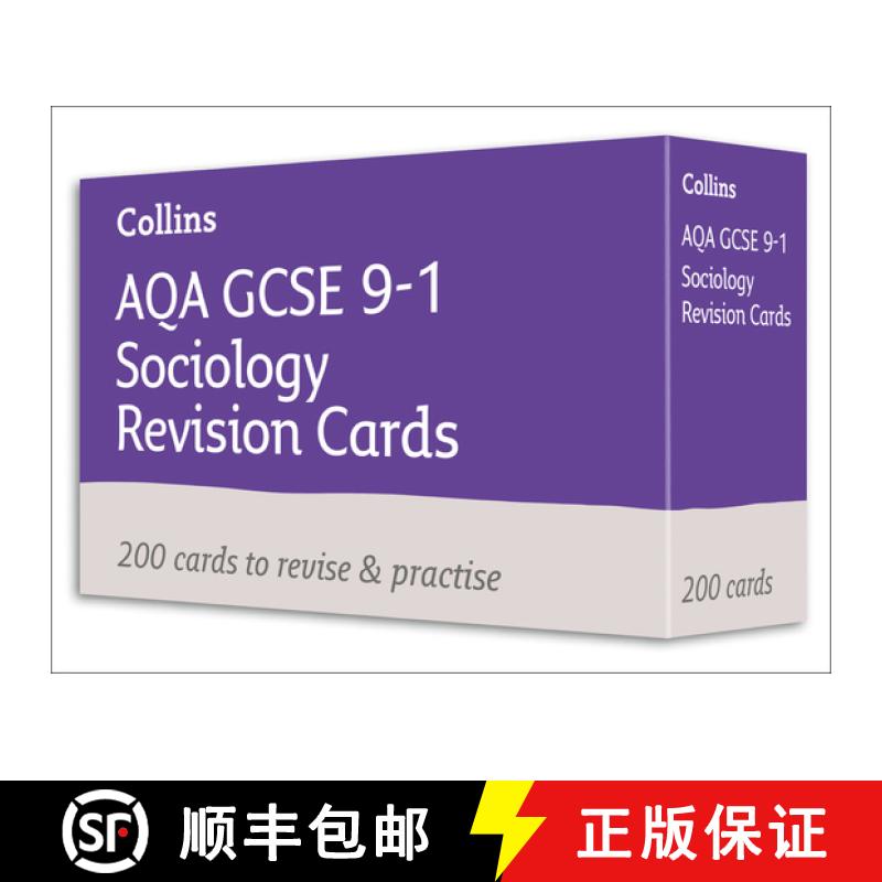 【3-4周达】AQA GCSE 9-1 Sociology Revision Cards: Ideal for Home Learning, 2023 and 2024 Exams [9780008399320]