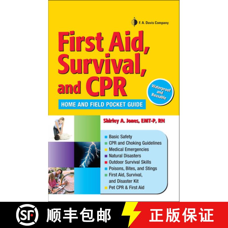 【3-4周达】First Aid, Survival, and CPR: Home and Field Pocket Guide [9780803621824]