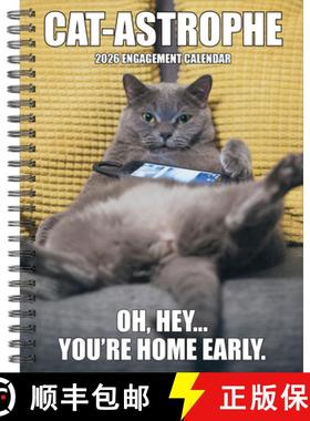 【3-4周达】Cat-Astrophe 2026 6.5 X 8.5 Engagement Calendar [9781549254598]