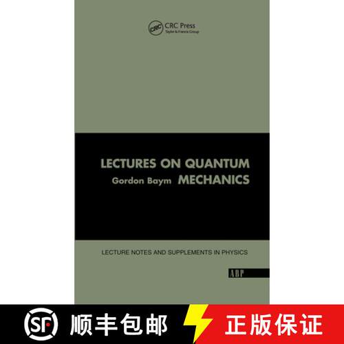 【3-4周达】精装 Lectures on Quantum Mechanics [9780367091873]