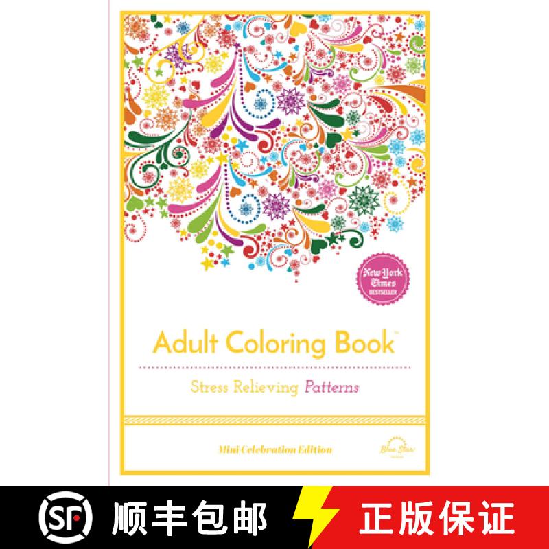 【3-4周达】Stress Relieving Patterns: Adult Coloring Book, Mini Edition [9781944515188]