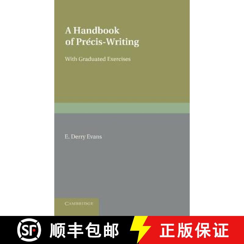 【3-4周达】A Handbook of Precis-Writing [9781107621145]