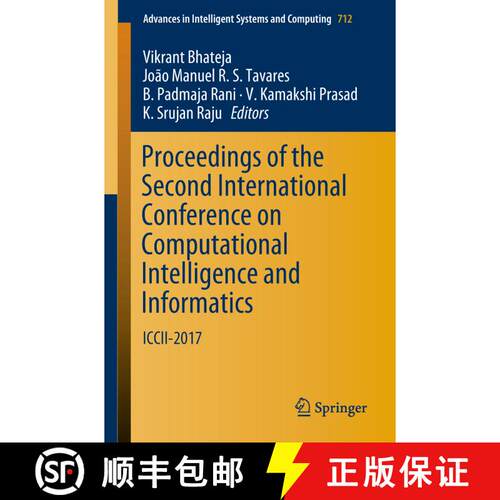 【3-4周达】Proceedings of the Second International Conference on Computational Intelligence and Infor... [9789811082276]