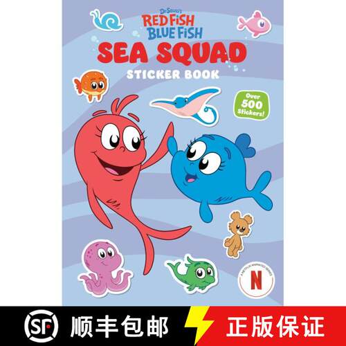 【3-4周达】Sea Squad Sticker Book (Dr. Seuss's Red Fish Blue Fish): A Sticker and Activity Book for Kids [9780593905456]