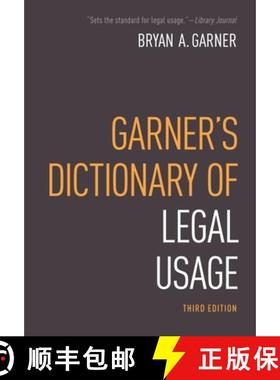 【3-4周达】牛津加纳法律用词词典 Garner's Dictionary of Legal Usage [9780195384208]
