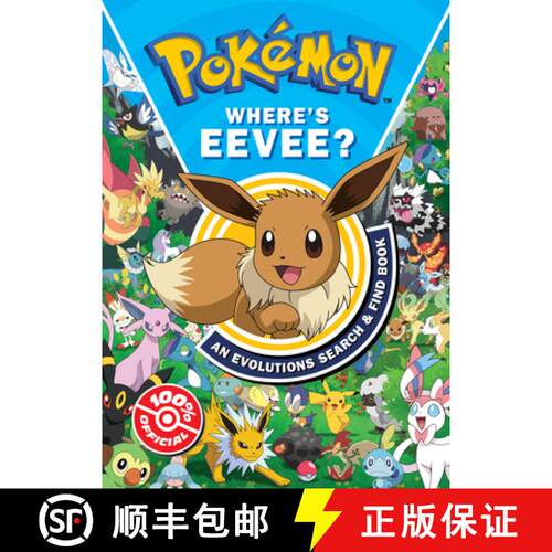 【3-4周达】Pokemon Where’s Eevee? An Evolutions Search and Find Book [9780008616748]