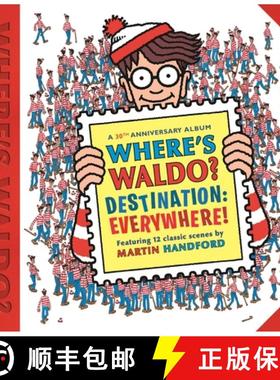 【3-4周达】Where's Waldo? Destination: Everywhere!: 12 Classic Scenes as You've Never Seen Them Befor... [9780763697266]
