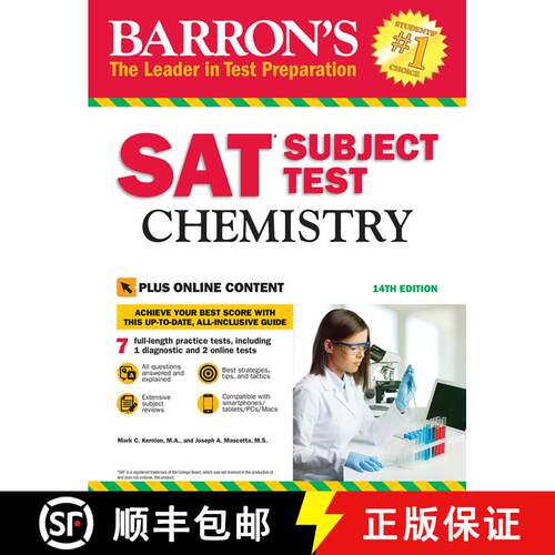 SAT Subject Test: Chemistry with Online Tests: With Bonus Online Tests (Fourteenth Edition) [9781438011134]
