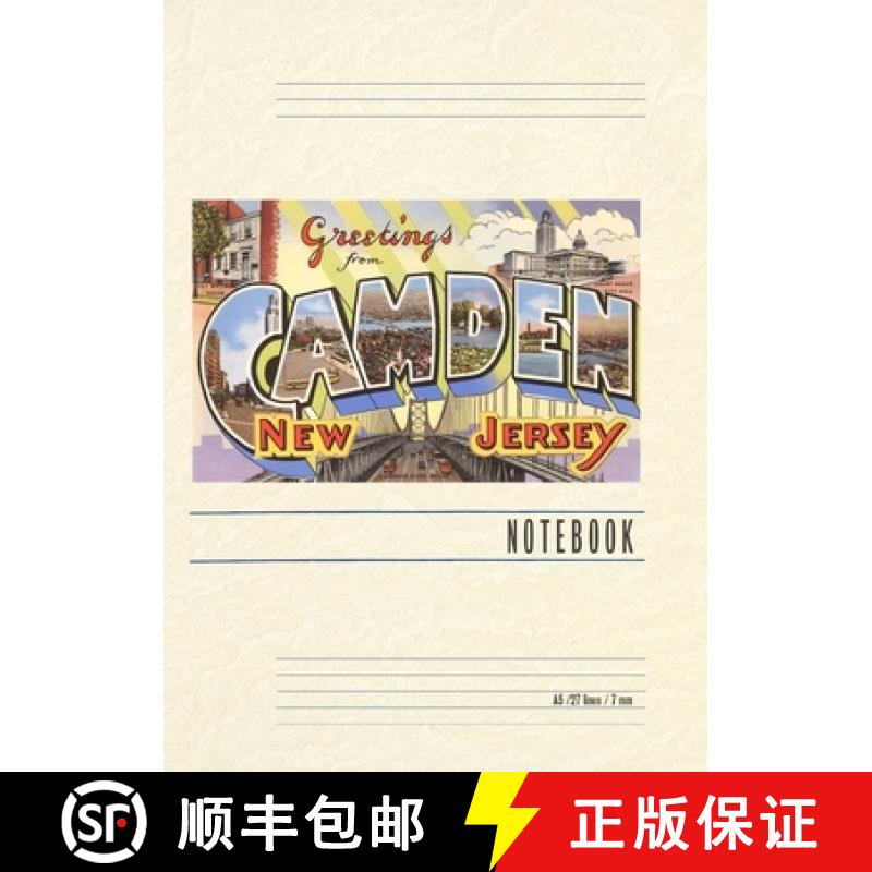 【3-4周达】Vintage Lined Notebook Greetings from Camden, New Jersey [9798385432356]