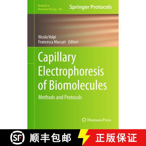 【3-4周达】精装 Capillary Electrophoresis of Biomolecules : Methods and Protocols [9781627032957]