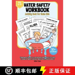 Quiz Activity Workbook Water Coloring Puzzle Book P... Swim Safety Kids 4周达 9781763631021 For