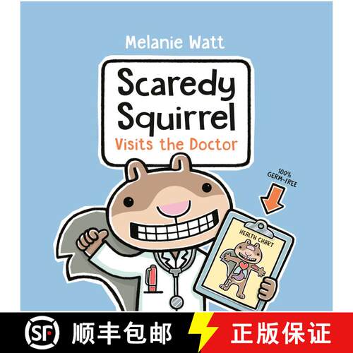 【3-4周达】精装 Scaredy Squirrel Visits the Doctor [9780735269491]