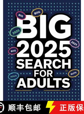 【3-4周达】2025 Word Search for Adults Large Print Activity Book:  Large Print Word Searches for Adul... [9784341547462]