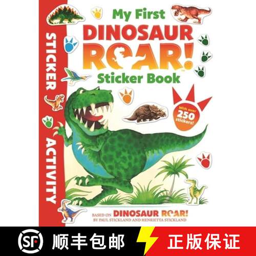 【3-4周达】World of Dinosaur Roar!: My First Dinosaur Roar Sticker Book [9781408378823]