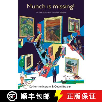 【3-4周达】Munch's Missing! : Find the artist and his family, friends and followers [9788284620268]