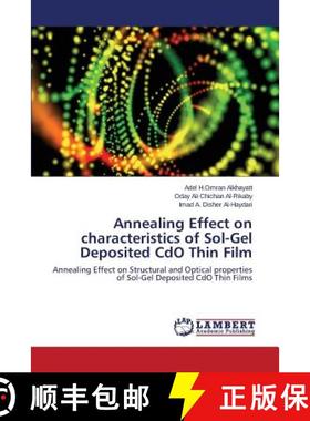 预订 Annealing Effect on characteristics of Sol-Gel Deposited CdO Thin Film [9783659446481]