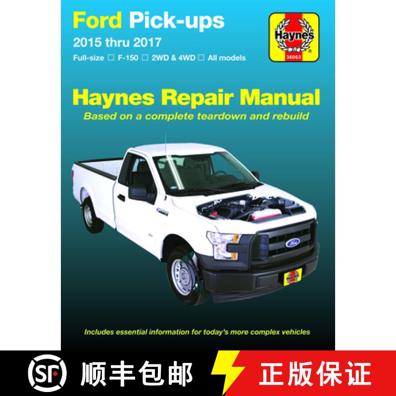 【3-4周达】Ford Pick-Ups 2015 Thru 2020: Full-Size * F-150 I 2wd & 4WD * All Models * Based on a Comp... [9781620923863]