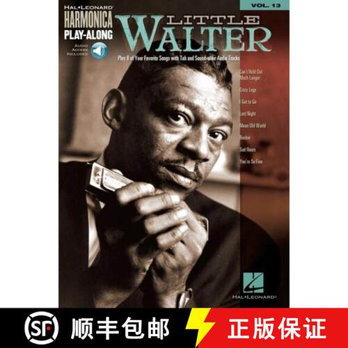 【3-4周达】Little Walter: Harmonica Play Along, Volume 13 Songbook for Harmonica Harmonica Sheet Musi... [9781423475354]