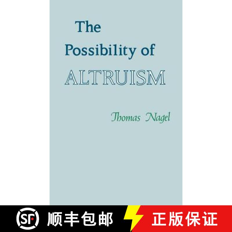现货 利他主义的可能性 The Possibility of Altruism [9780691020020]